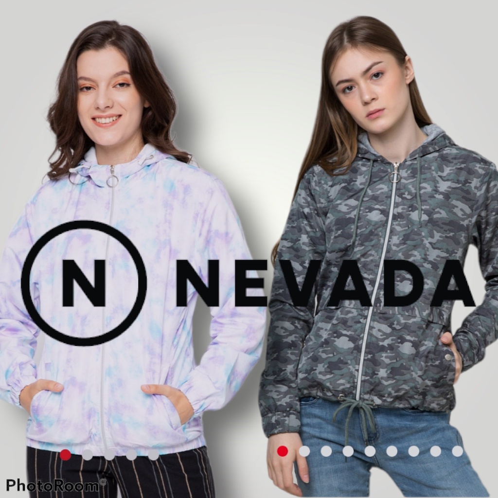 NEVADA JAKET BASIC CAMO PARASUT WANITA