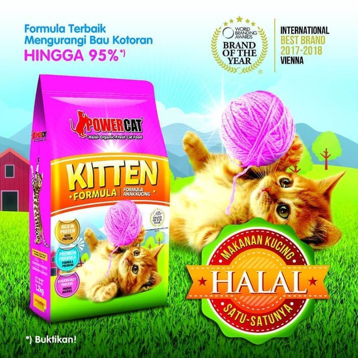 Power Cat Kitten 7 Kg Makanan Kucing Shopee Indonesia