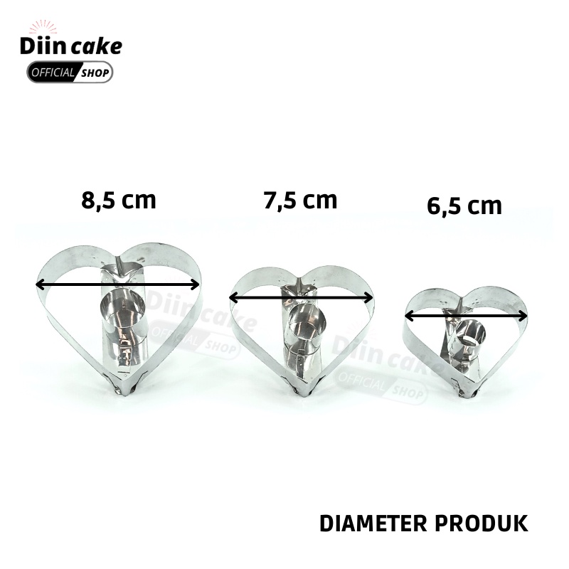 Cetakan Kue Donat Bentuk Hati
