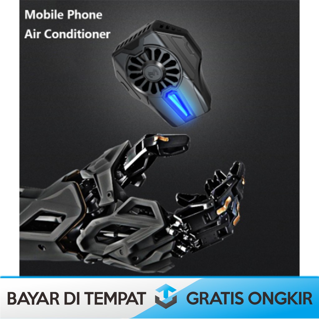 PENDINGIN HP COOLING FAN HANDPHONE RADIATOR DL01- PHONE COOLER DL01 ROG LED GAME MEMO MURAH