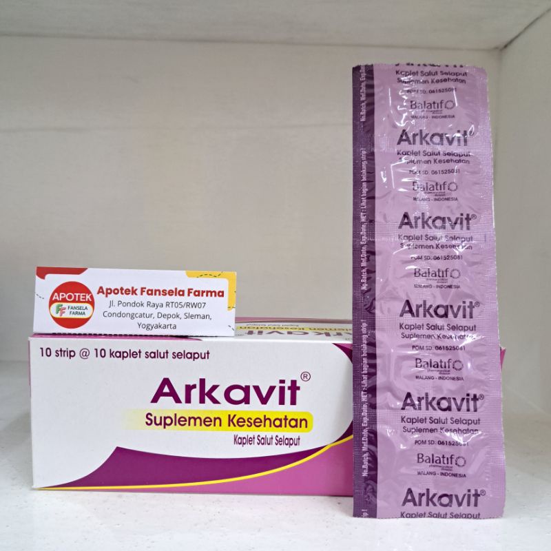 Arkavit Suplemen Kesehatan kapsul vitamin daya tahan tubuh