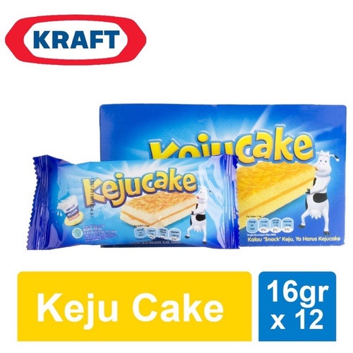 BOX - Keju Cake Bolu Kraft 16g isi 12pcs