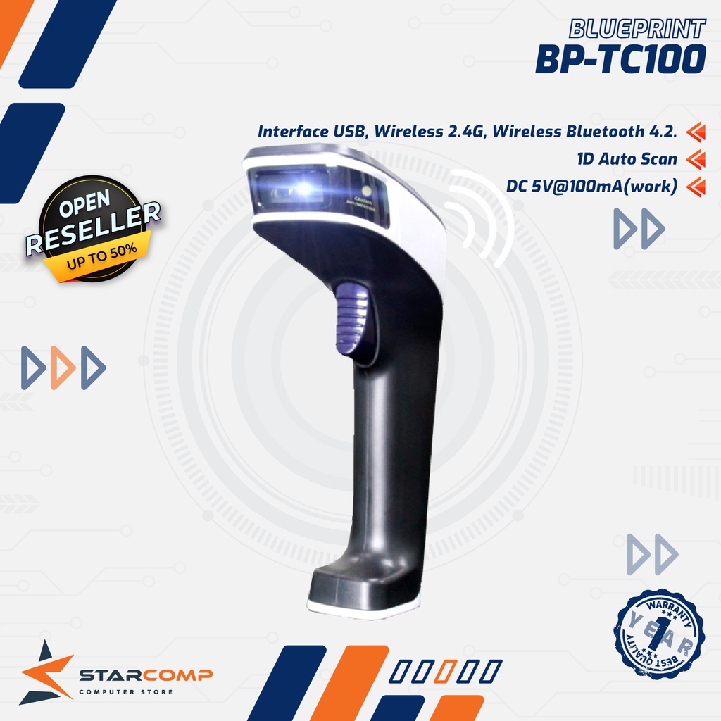 BLUETOOTH INFRARED SCANNER / LITE-BLUEPRINT BP-TC100