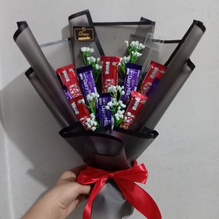 Snack Bouquet Coklat  Cadbury Kitkat Bucket Bunga Buket  