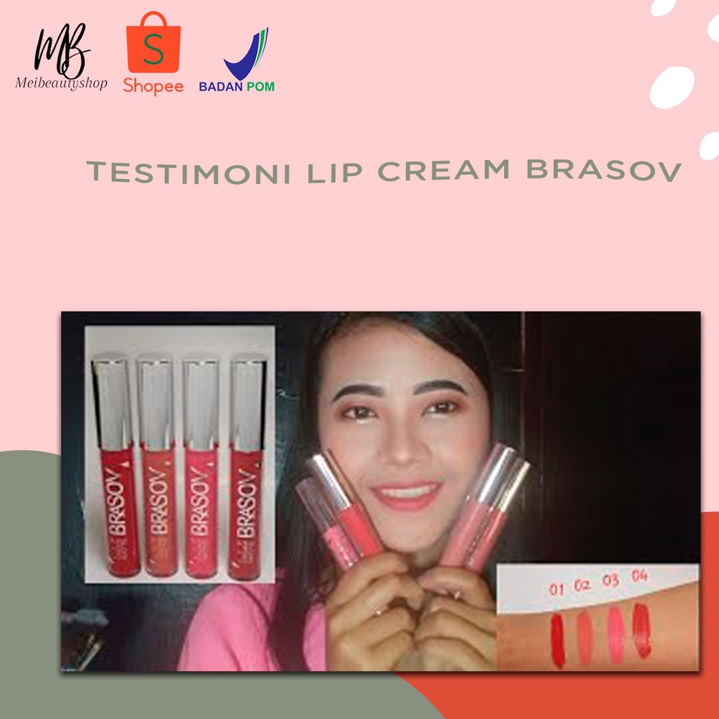 BRASOV Lip Cream Matte BPOM 6gr