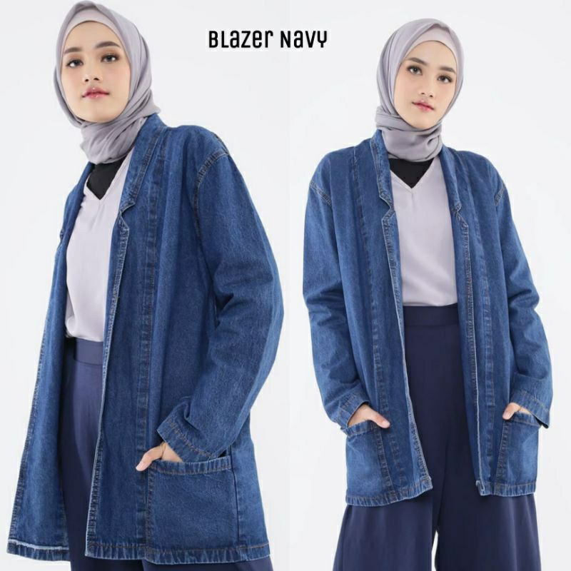 Blazer Cardi Jeans Wash Original Product