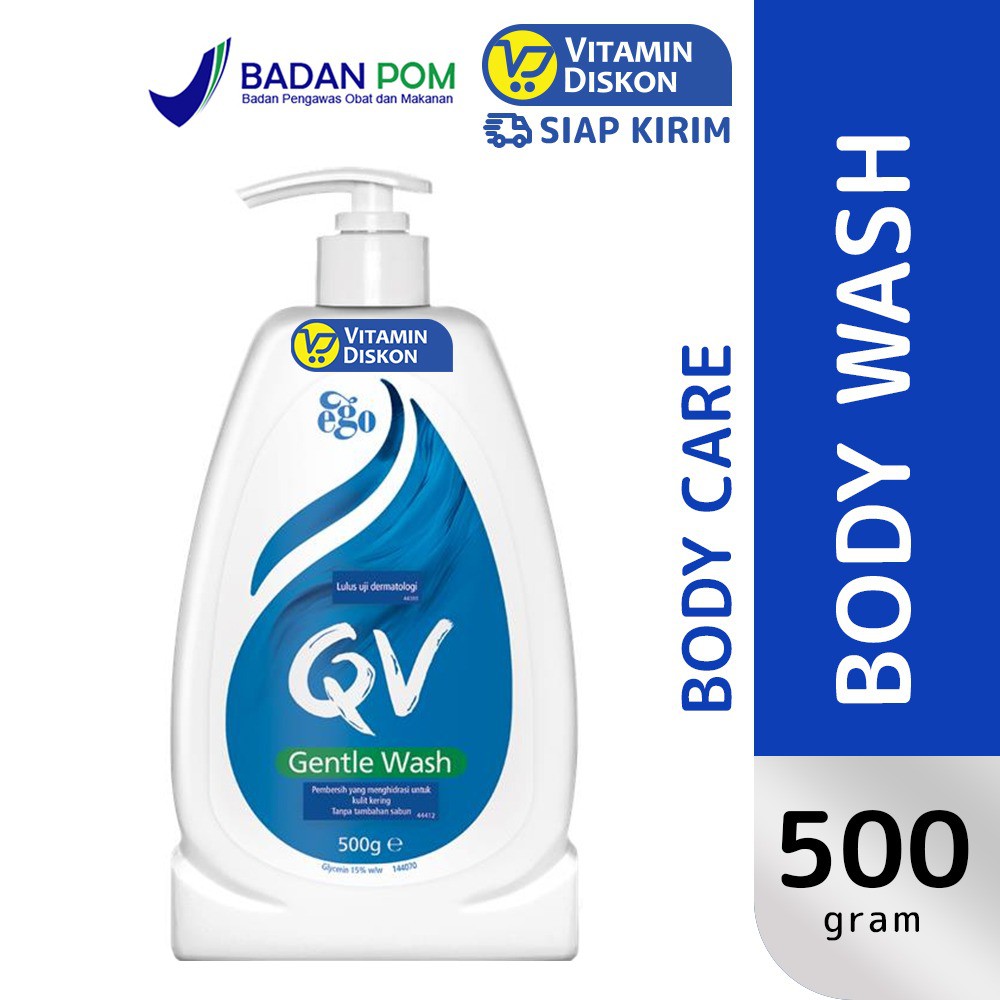 Jual QV GENTLE WASH 500GR BPOM sabun mandi untuk kulit sensitif