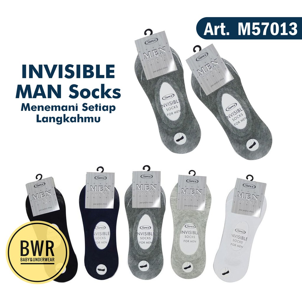 Kaos Kaki Sorex M5713 Invisible Socks | Kaos Kaki Laki-Laki Dewasa - Bwr IX