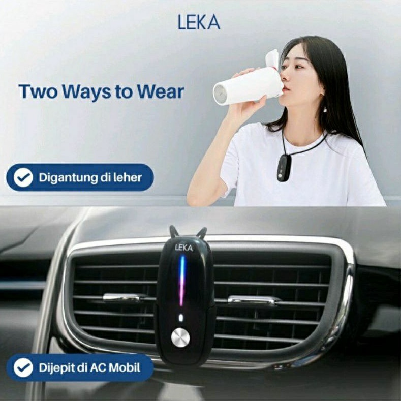 Ready Stok Leka AP7220 Personal Ionizer / Purifier Portable Necklace