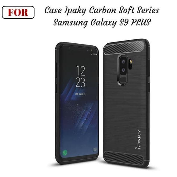 CASE SLIM FIT CARBON IPAKY SAMSUNG GALAXY S9 PLUS SOFTCASE - FA