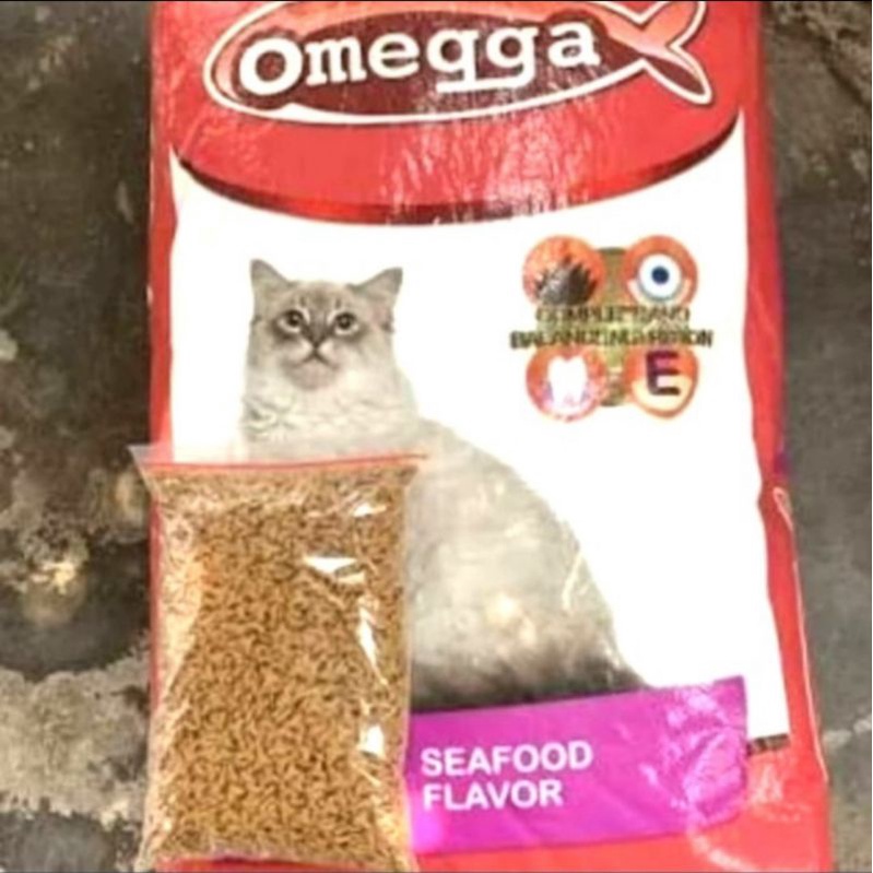 GOJEK Omegga Cat Adult Seafood 10kg Makanan Kucing Omegga Cat Seafood Adult 10 kg
