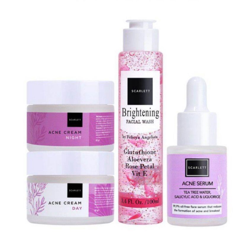 scarlett paket acne 4in1 original by felicya angelista