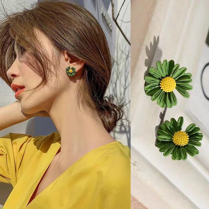 Anting Stud Bentuk Bunga Daisy G-Dragon Gaya  Untuk Wanita