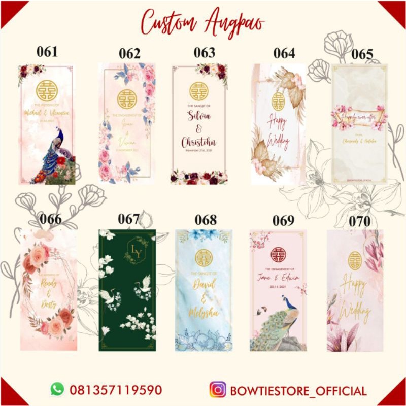 

Angpao/ angpao wedding/ Sangjit