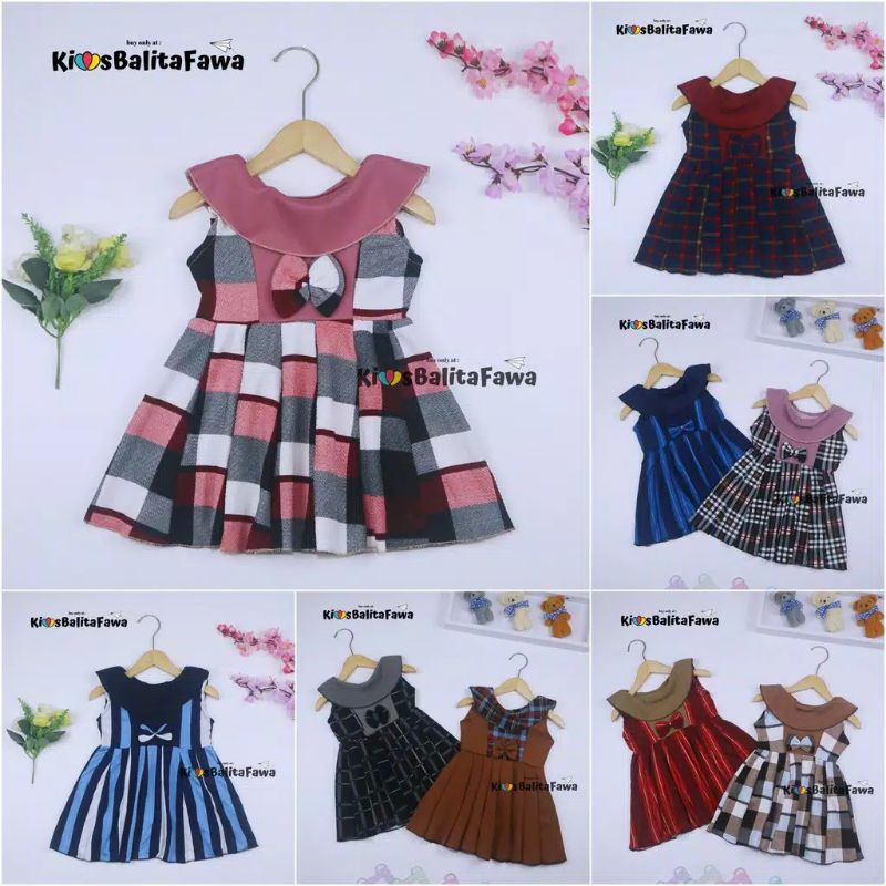 baju dres anak perempuan 0-5thn thn barang bagus harga murah bangat