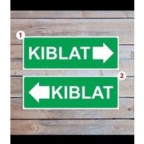 

Stiker label arah kiblat tempat ibadah sholat rambu K3