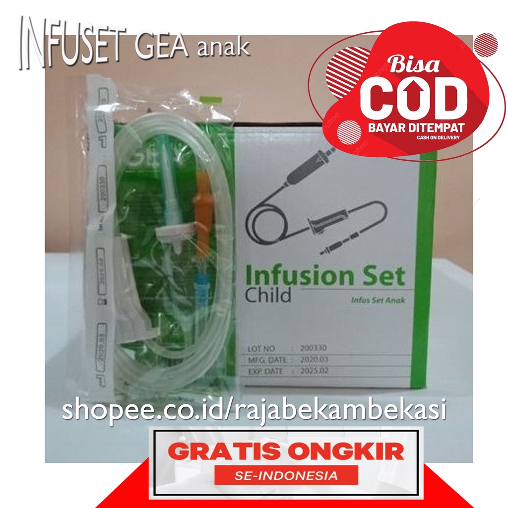 Eceran Satuan - Infuset GEA Anak / Infusion set anak Gea