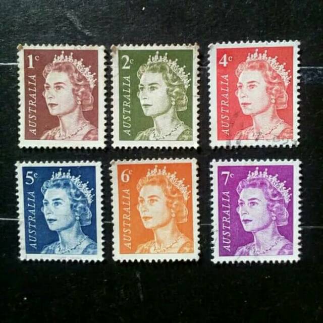 Set perangko kuno lawas dari Australia langka