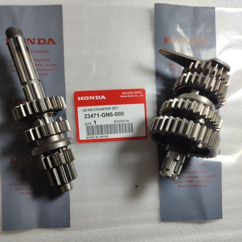 (COD) as Gear Gir ratio rasio Gigi susun komplit as Gir depan ASSY Honda Grand - Supra fit lama - Su