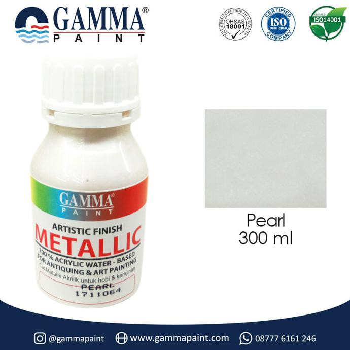 

gamma Metallic Artistic Finish Acrylic Paint - Pearl 300gr