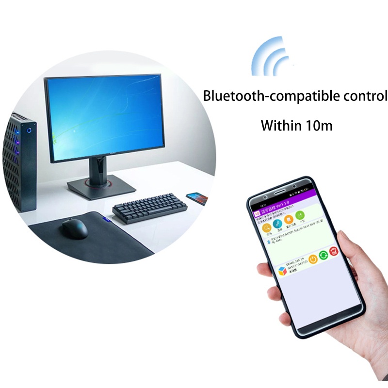 Btsg Power Reset Switch PCIe Card Untuk Komputer Remote Control Bluetooth-Kompatibel