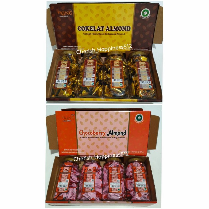 

1 KOTAK ISI 4 TOPLES KECIL D'KING BONIBOL ALMOND