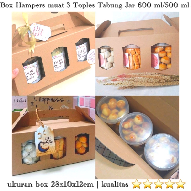 Jual Box Hampers Tebal Kotak Muat Toples Tabung Jar Ml Ml