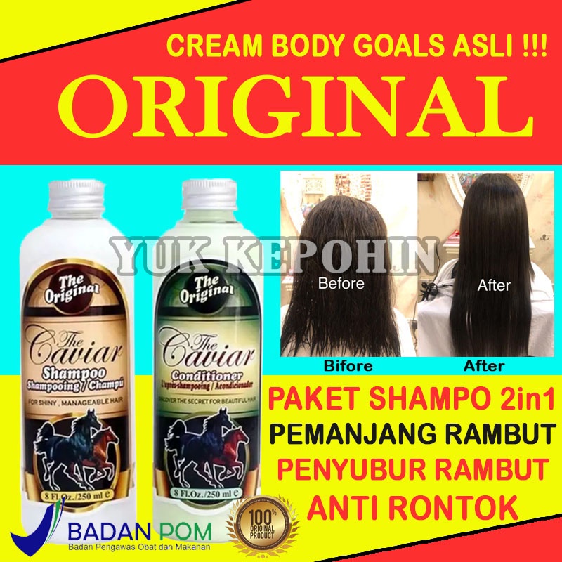 Shampo Pemanjang Rambut Cepat dan Ampuh Shampo Kuda Caviar Original Sampo Pemanjang Rambut Dengan Ce