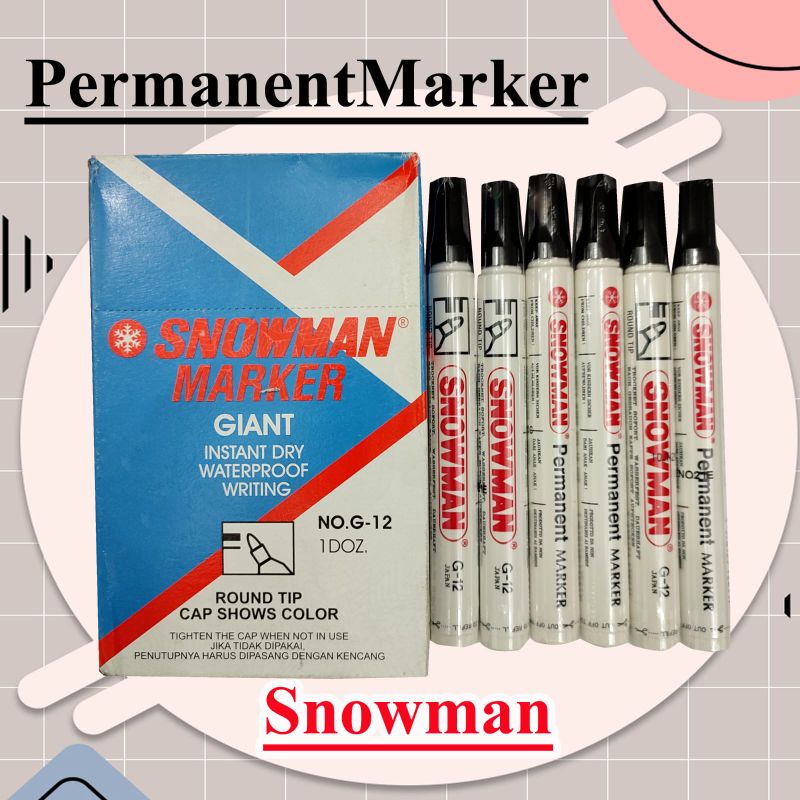 

Spidol Snowman Marker G-12