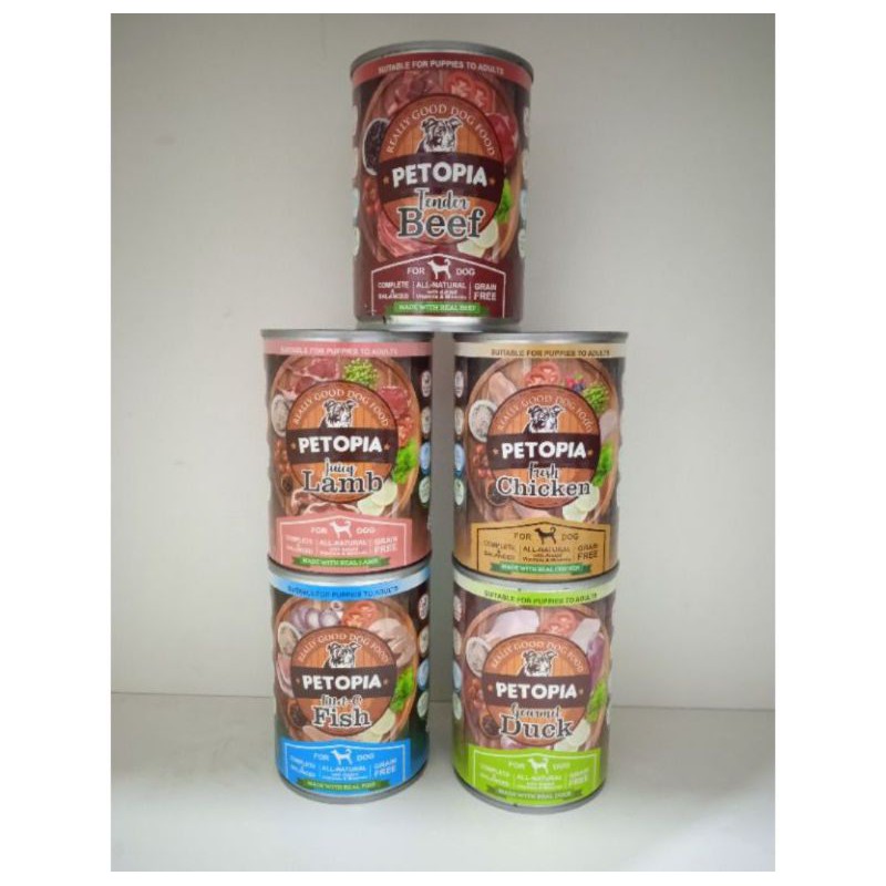 Petopia Dog food 380g | Wet food Makanan Kaleng anjing