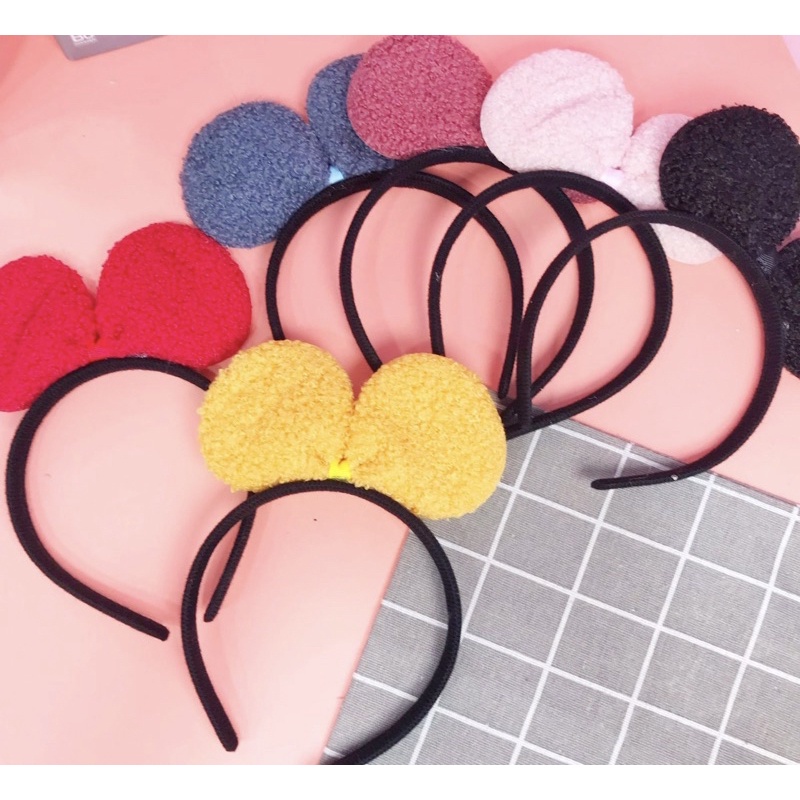 BANDO BANDANA MICKEY BANDANA BUNGA HAIRBAND KOREAN CARTOON BANDO FACIAL MAKSER