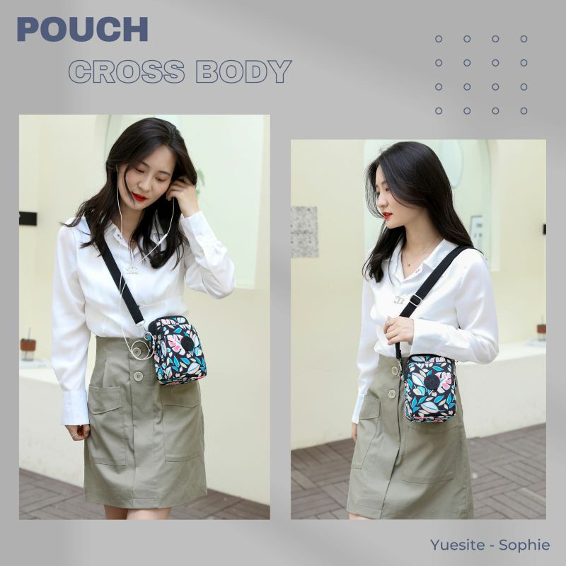 DOMPET POUCH TAS SELEMPANG YUESITE SOPHIE ORIGINAL IMPORT SLINGBAG CYUTEBAGS