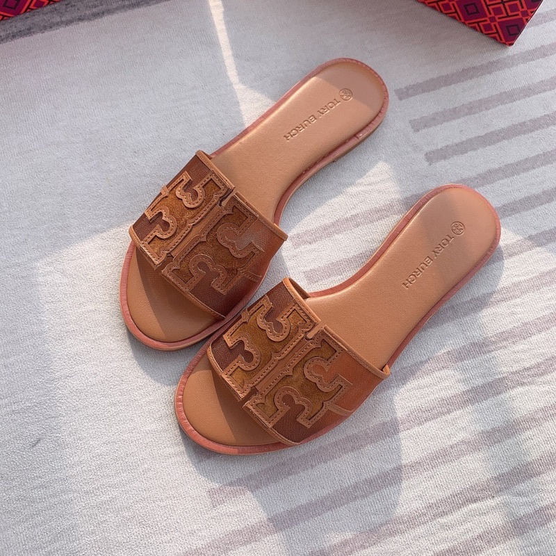 tory burch ines flat slide sandals