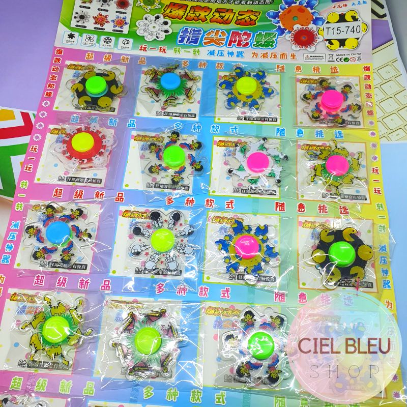 Mainan Hand Spinner Anak Kartun 3D / Fidget Spinner / Spiner Murah / CIEL BLEU SHOP