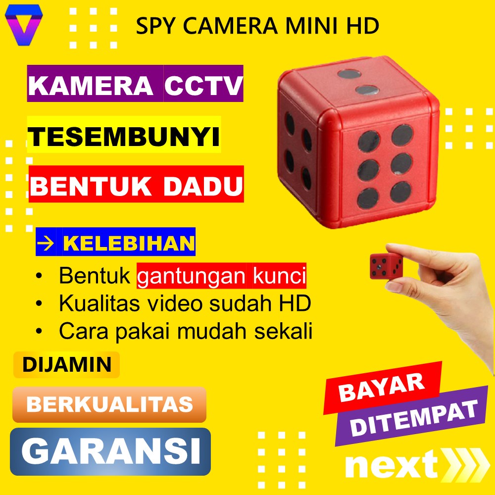 Kamera Pengintai Mini Tanpa Kabel Camera Mini CCTV Kecil Tersembunyi spycam IP Hidden Camera HD Portable Murah Mata Mata Pengintip Alat Keamanan Rumah js57