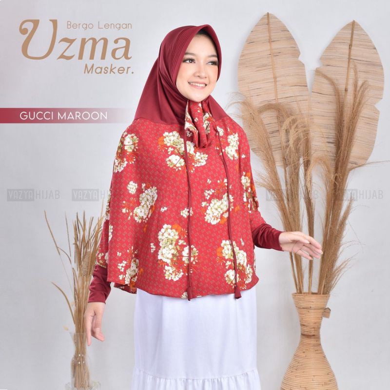 Bergo Lengan Uzma Masker