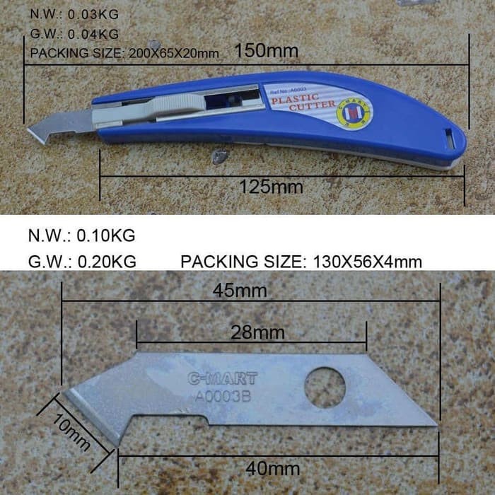PTMndri - Cutter Pisau Alat Pemotong Potong HPL Taco Sheet Decosheet Supercon