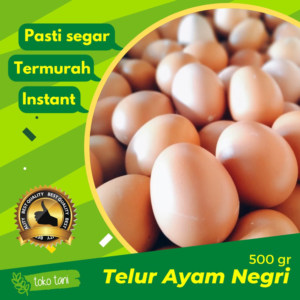 

Telor Telur Ayam Negri 500gr