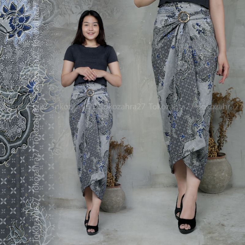 Rok Serut Batik VOL.3 Bawahan Kebaya Lilit Batik Wisuda Rok Kondangan FREE RING by tokozahra27