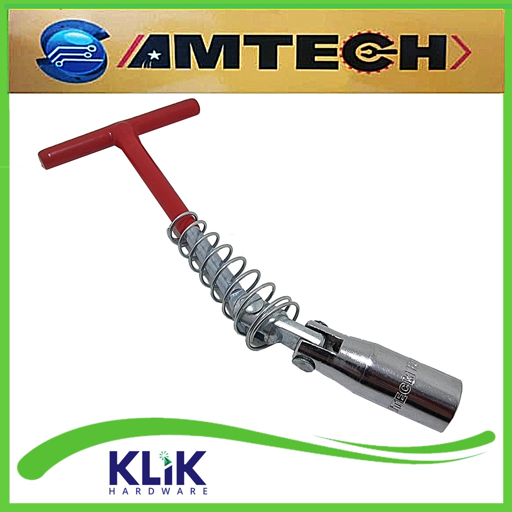 Amtech Kunci Busi Flexible Motor Matic Bebek Vixion CBR Fleksibel 16 mm 4 Tak
