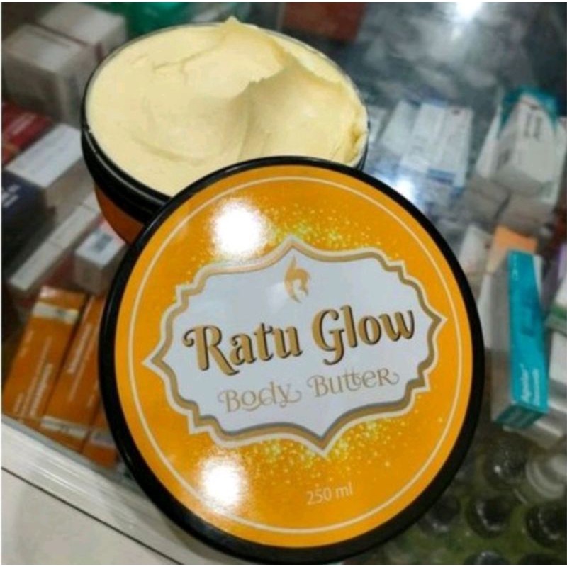 RATU GLOW BODY BUTTER ORIGINAL ASLI MEMUTIHKAN DAN MENCERAHKAN KULIT