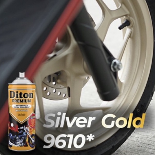 Cat Semprot Diton Premium 400cc - Silver Gold 9610