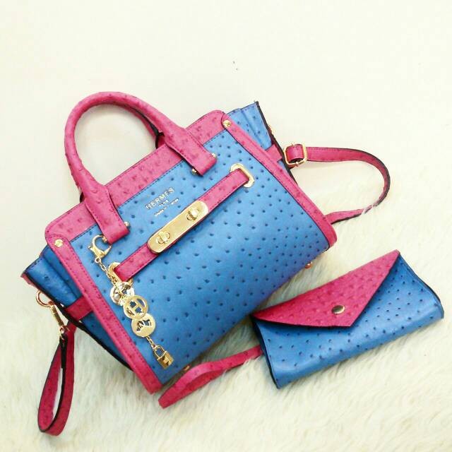 TAS COACH SWAGGER OSTRICH SET DOMPET