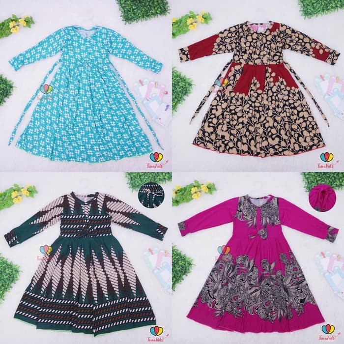 Rok Muslim Anak Rok Muslim Anak Gamis Pita Tahun Anak Baju Dress