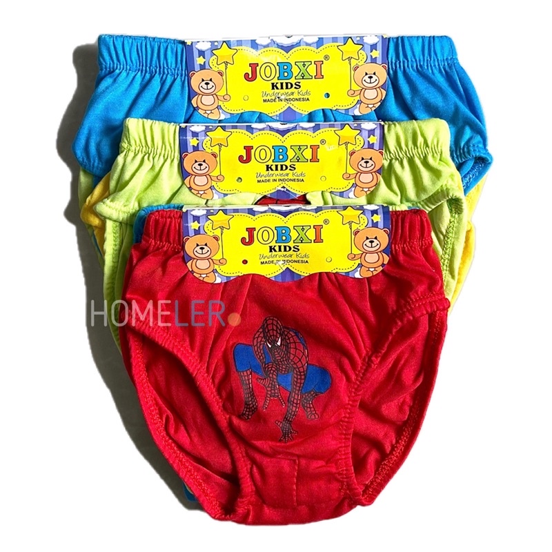 Celana Dalam Men'Briefs Anak (3 Pcs) / Celana Dalam Anak Laki Laki / Sempak Anak Pria