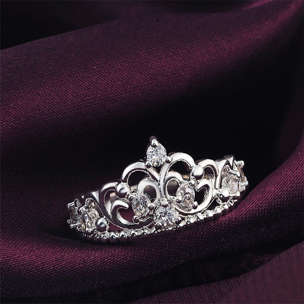 Hu Hu Hu Hu Hu Alat Bantu Pasang Kacamata♡ Cincin Lapis Silver Model Mahkota Ratuputri Untuk Wanitapesta Pernikahan