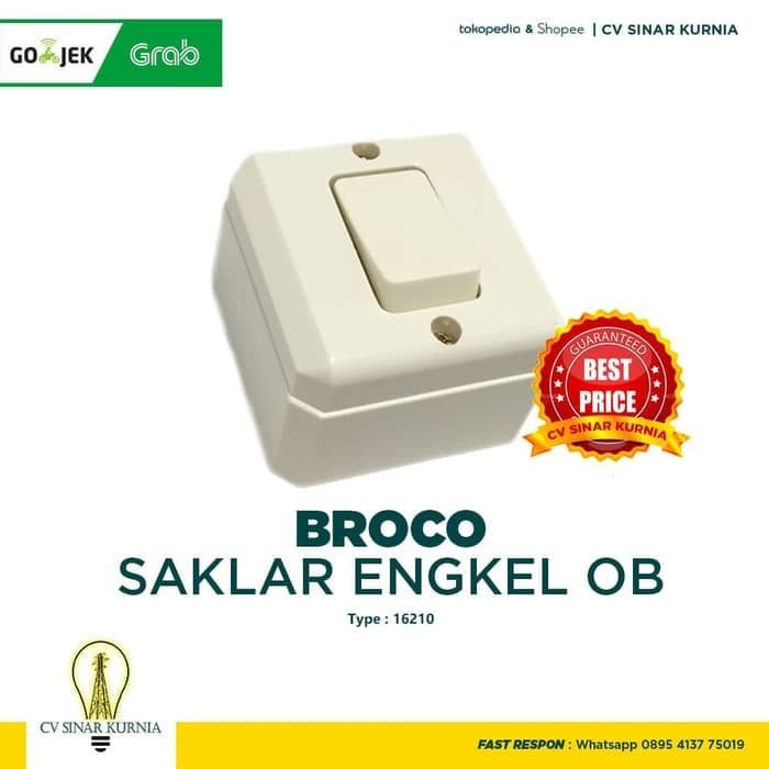 Saklar Engkel Broco Saklar tunggal Saklar Broco 16210 Engkel Segi OB Outbow