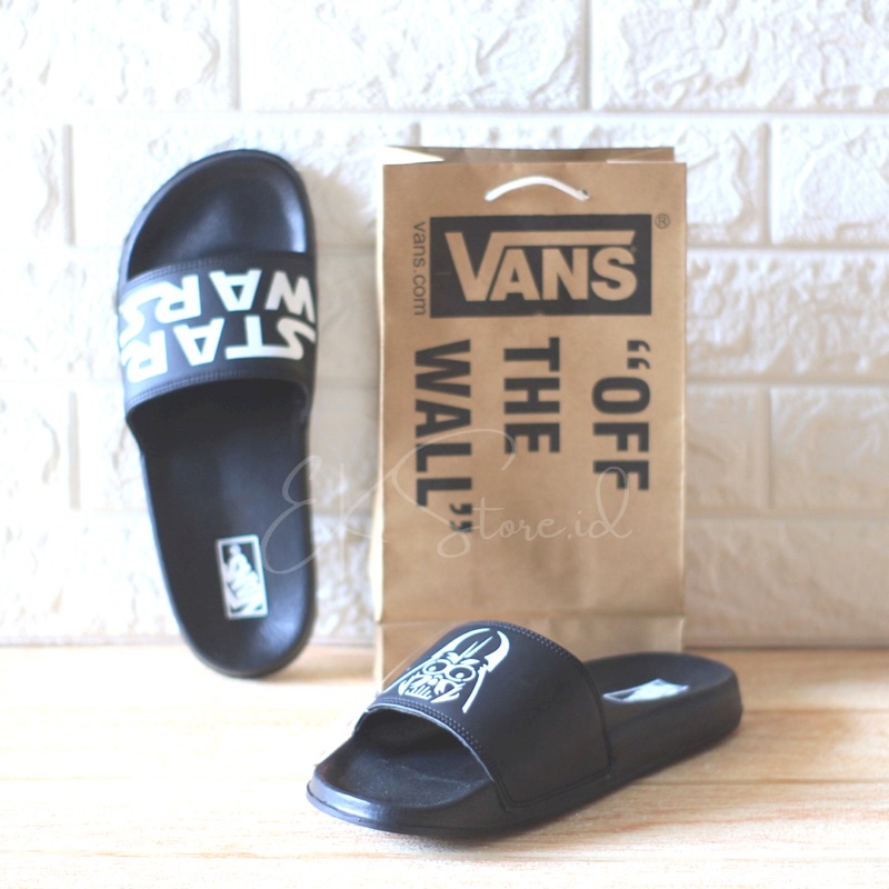 Sendal STARWARS FULLBLACK/ Sendal Flip Flop/ Sendal Pria/ Sendal Wanita/ Sadal Slop (Free Paperbag)