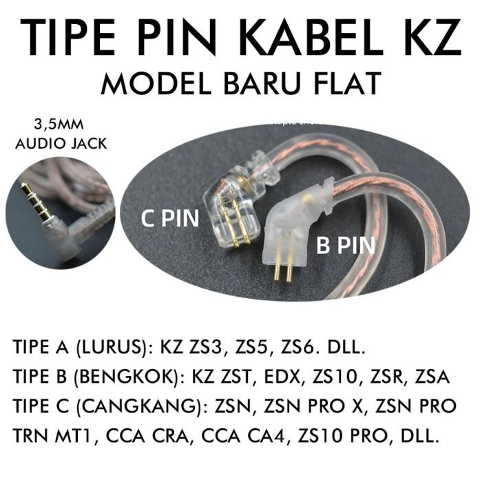 [ORIGINAL] Kabel KZ Cable KZ with Mic KZ ZSN PRO X Kabel KZ with Mic