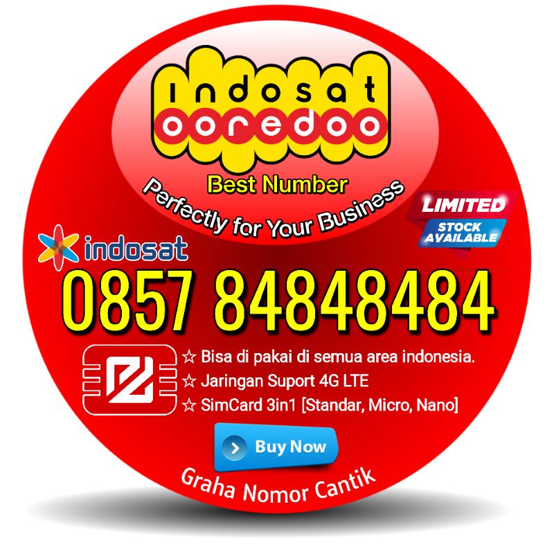 Nomor Cantik IM3 84848484 - Nomor Cantik Indosat Ooredoo Kuartet AbAbAbAb 84848484